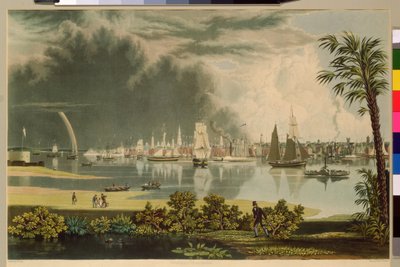 La città di Charleston, inciso da W.J. Bennett, 1838 da George Cooke